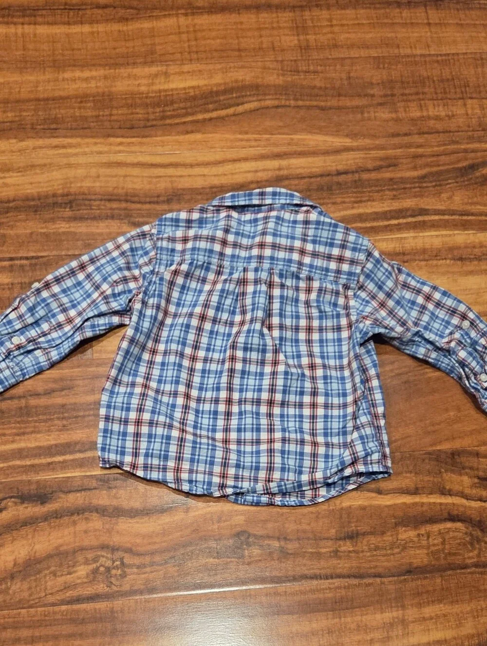 Gymboree NWT/EUC 18-24 Red/Blue Plaid Button Down Shirt, Jeans & Airplane Shoes